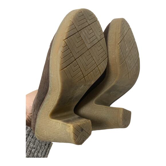 Sam Edelman Willie Brown Suede Lace-Up High Heel Oxford Pump 7.5 M - Picture 11 of 14